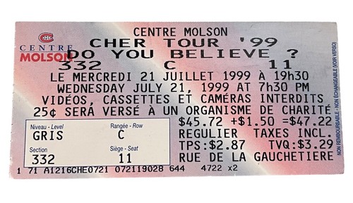 Cher you believe tour - do, believe?